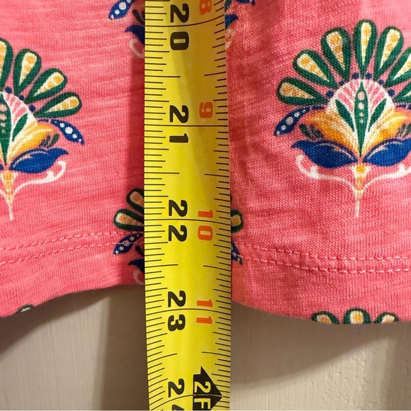 NWT Women’s Boden Pink Floral Top with Pom Pom Trim, Size 8 - Picture 9 of 9